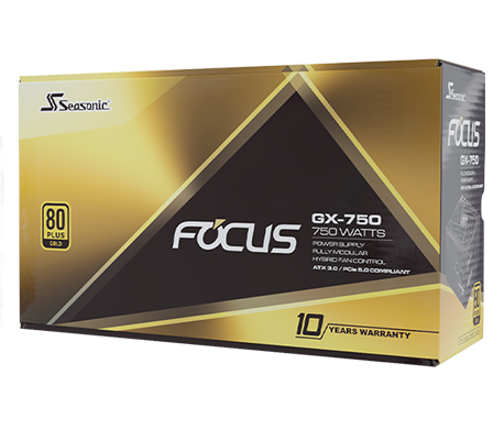 <strong>SEASONIC FOCUS GX-750W ATX3.0 PCIe5.0 80+ GOLD </strong>