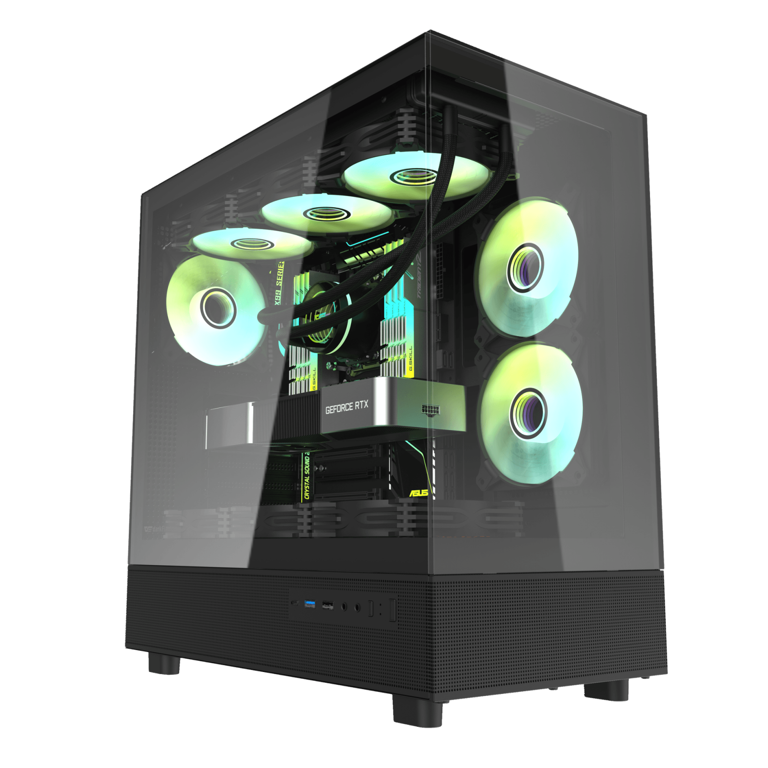 <strong>DARKFLASH DPX90 ATX BLACK CASE (4 X 120MM ARGB FANS)</strong>