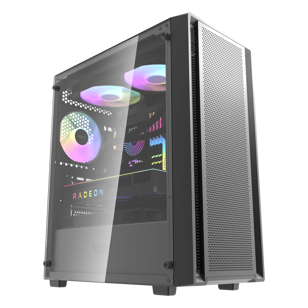 <strong>DARKFLASH DDK353 MINI BLACK M-ATX BLACK CASE (3 X 120MM ARGB FANS)</strong>