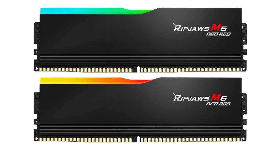 <strong>G.SKILL RIPJAWS M5 NEO RGB 6000MT/s 64GB(32GBx2) BLACK CL36 AMD KIT</strong>