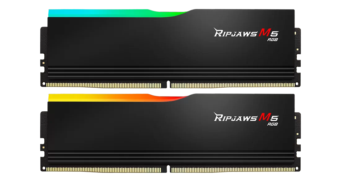 <strong>G.SKILL RIPJAWS M5 RGB 6000MT/s 64GB(32GBx2) BLACK CL30</strong>