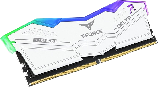 <strong>TEAM T-FORCE DELTA RGB WHITE DDR5 6000MHz 64GB(32GBx2) CL38 </strong>